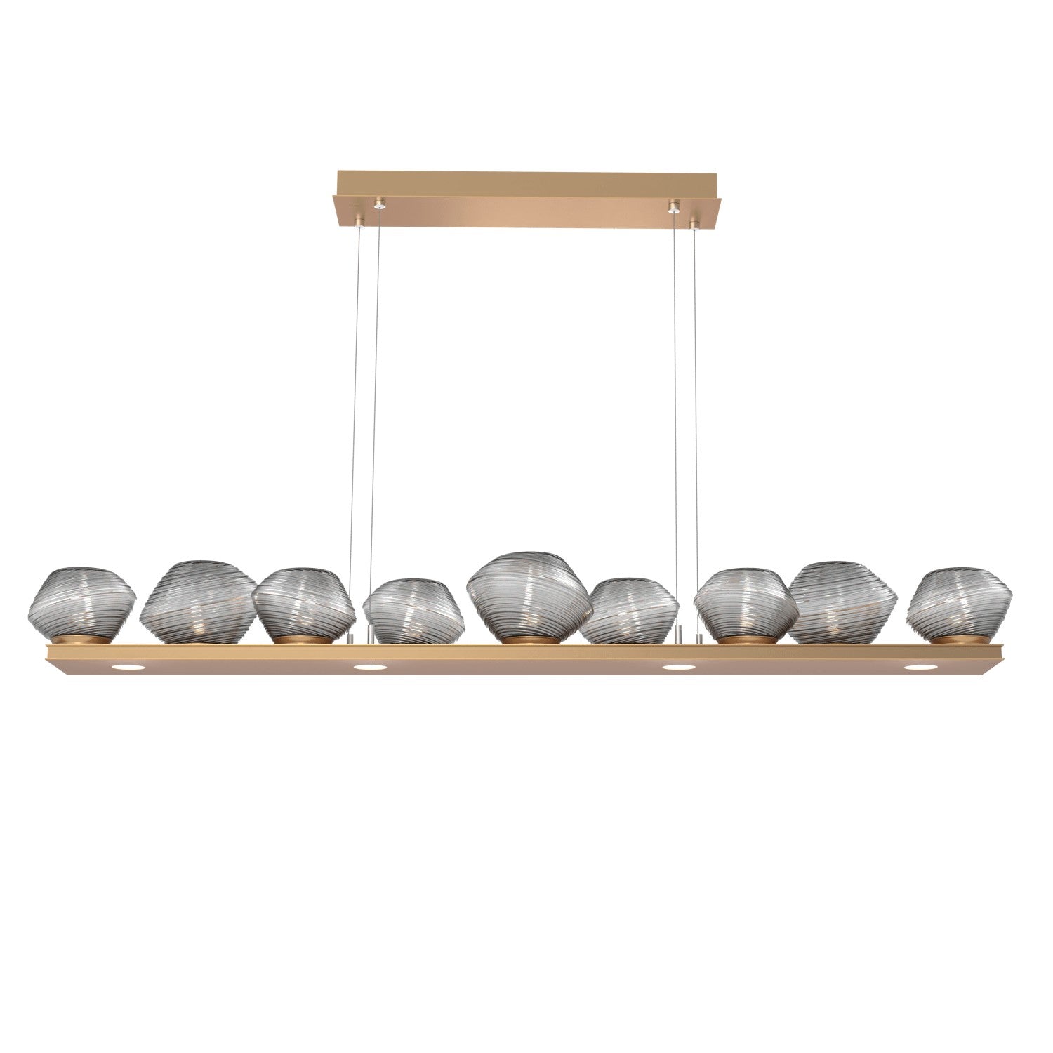 Hammerton Studio - PLB0089-0C-NB-S-CA1-L1 - LED Linear Suspension - Mesa - Novel Brass