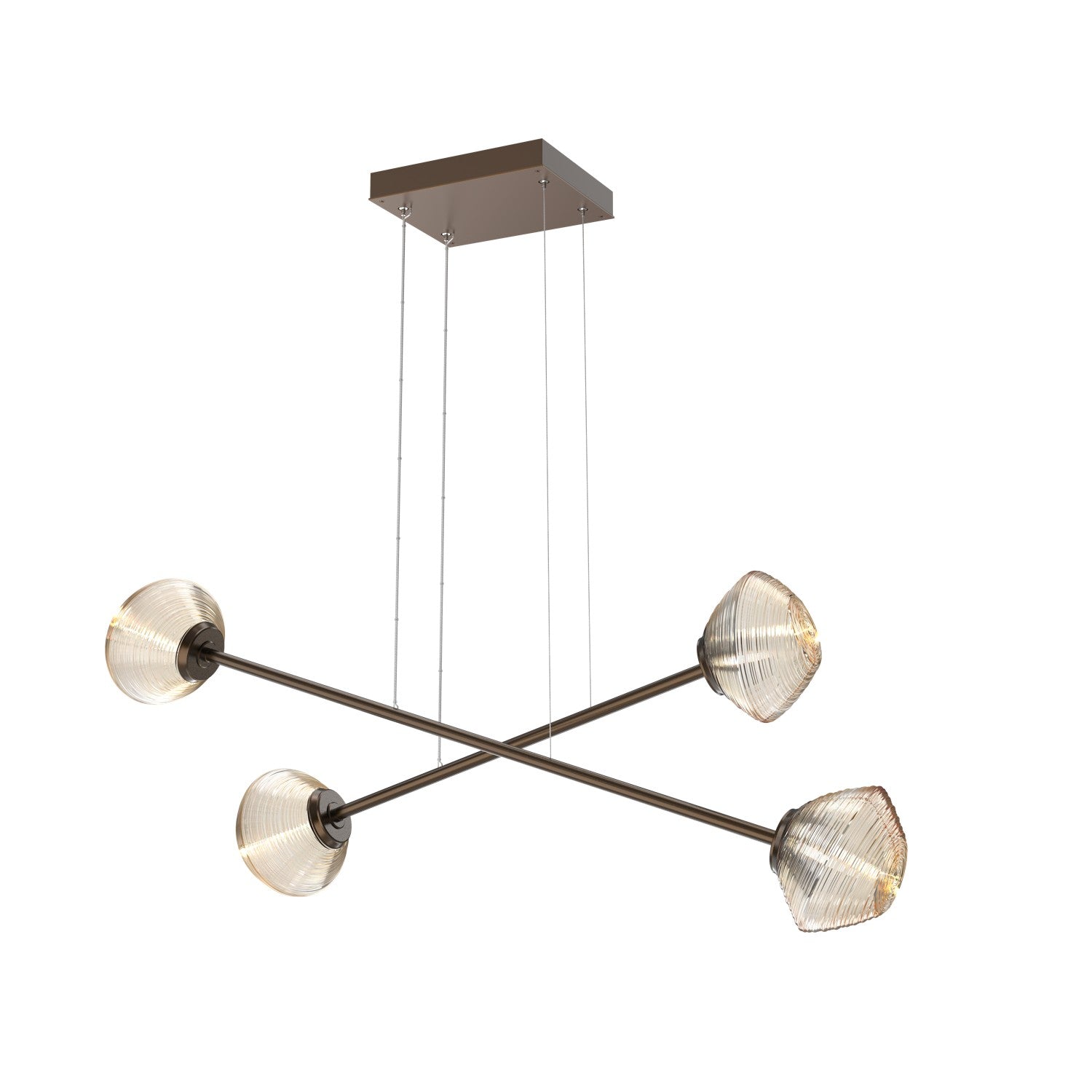 Hammerton Studio - PLB0089-M2-FB-A-CA1-L3 - LED Lantern - Mesa - Flat Bronze