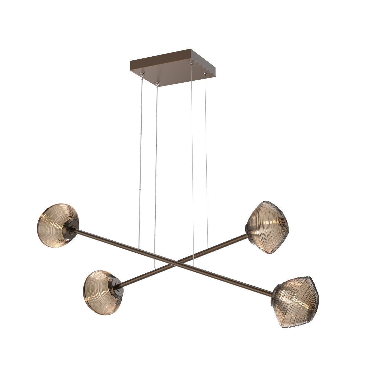 Hammerton Studio - PLB0089-M2-FB-B-CA1-L3 - LED Lantern - Mesa - Flat Bronze