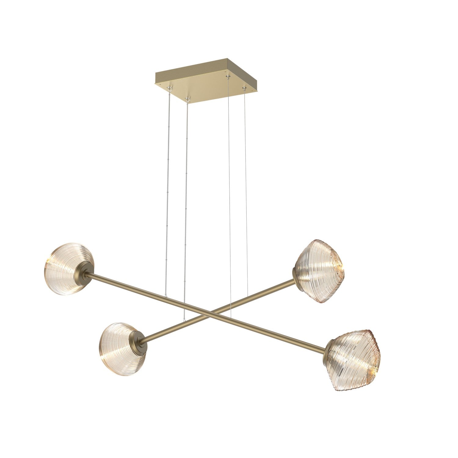 Hammerton Studio - PLB0089-M2-GB-A-CA1-L3 - LED Lantern - Mesa - Gilded Brass