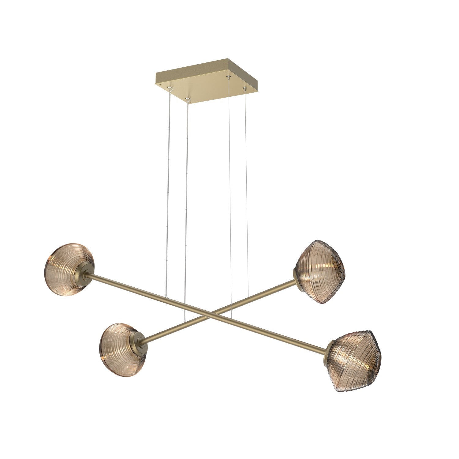 Hammerton Studio - PLB0089-M2-GB-B-CA1-L1 - LED Lantern - Mesa - Gilded Brass