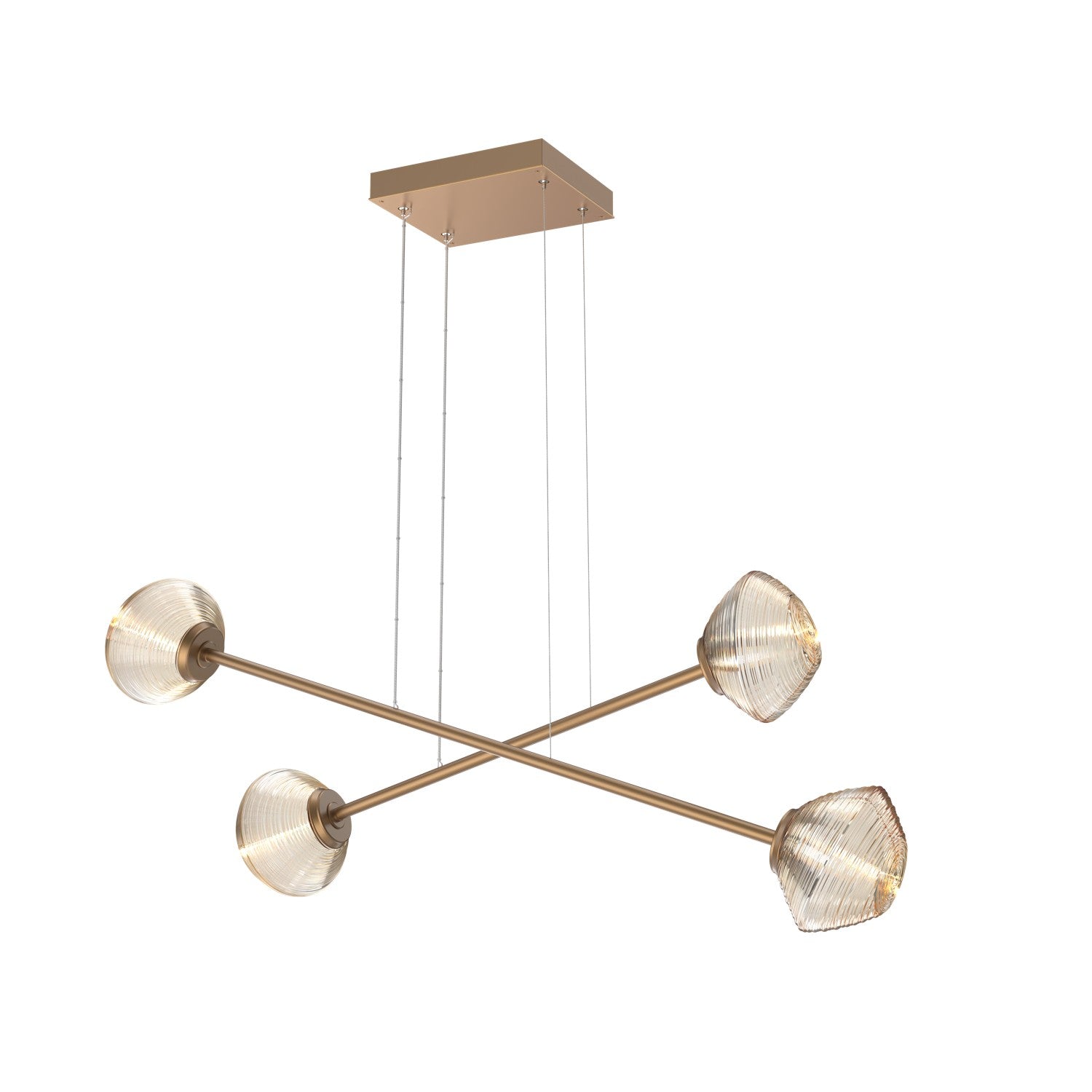Hammerton Studio - PLB0089-M2-NB-A-CA1-L3 - LED Lantern - Mesa - Novel Brass