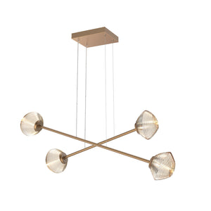 Hammerton Studio - PLB0089-M2-NB-A-CA1-L3 - LED Lantern - Mesa - Novel Brass