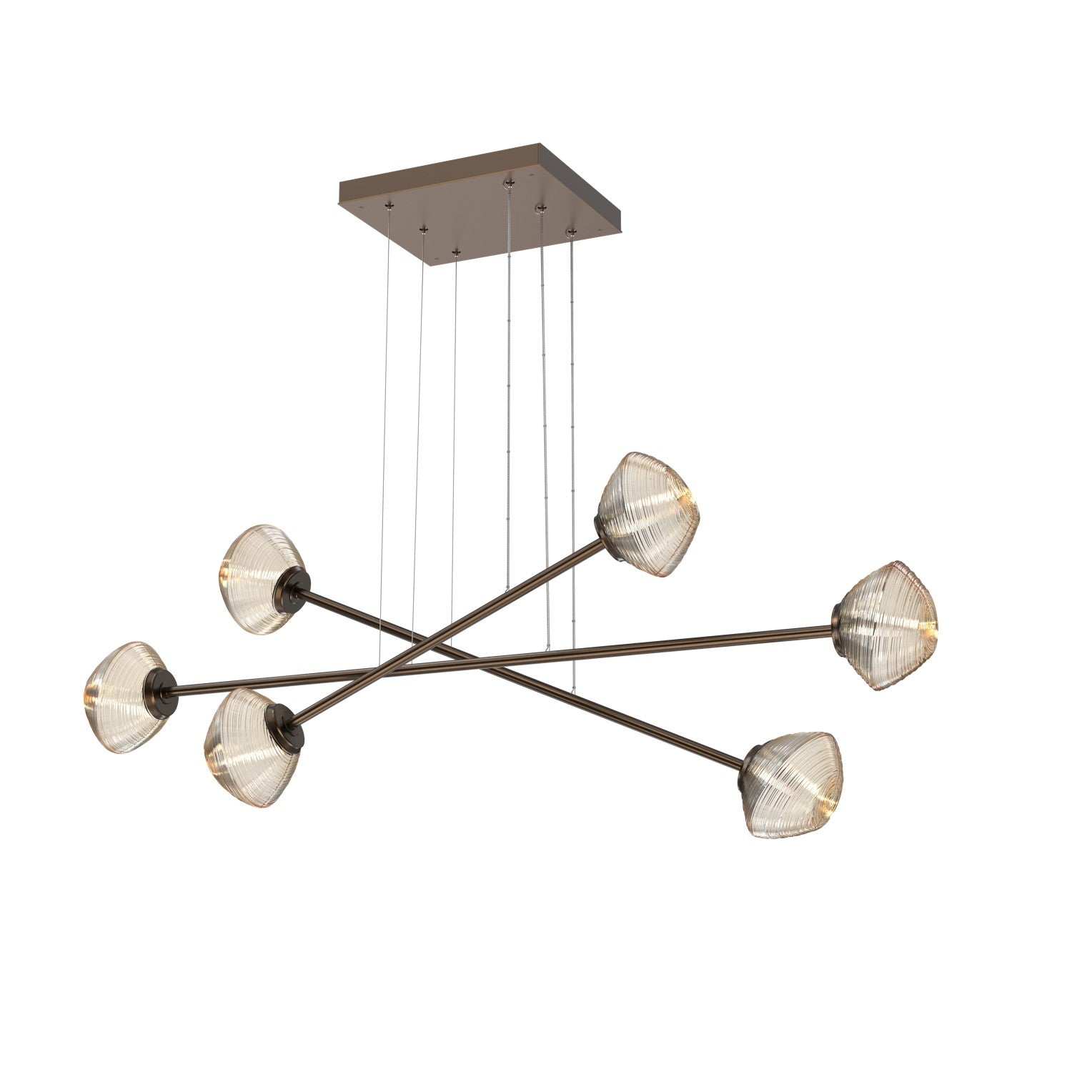 Hammerton Studio - PLB0089-M3-FB-A-CA1-L3 - LED Lantern - Mesa - Flat Bronze
