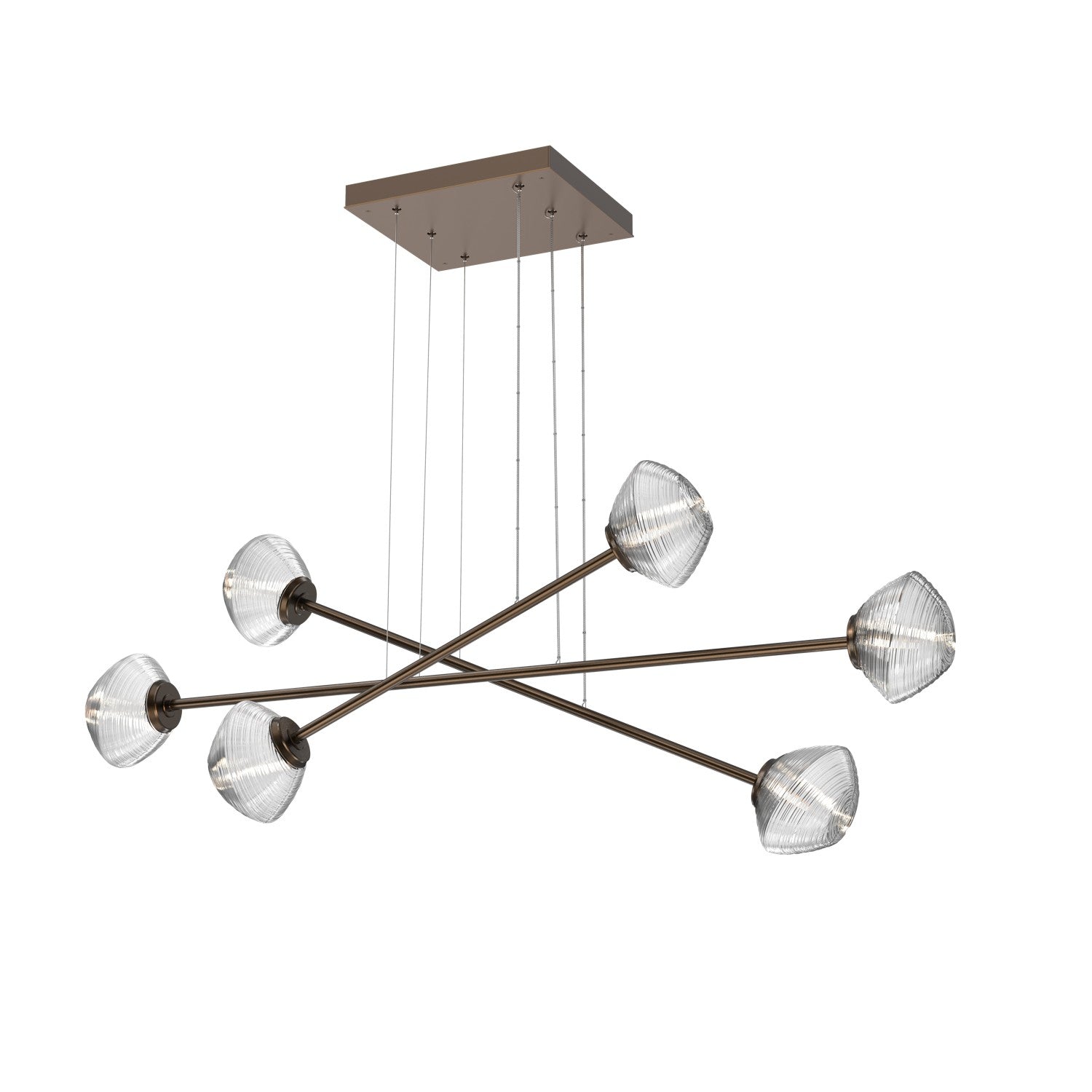 Hammerton Studio - PLB0089-M3-FB-C-CA1-L3 - LED Lantern - Mesa - Flat Bronze