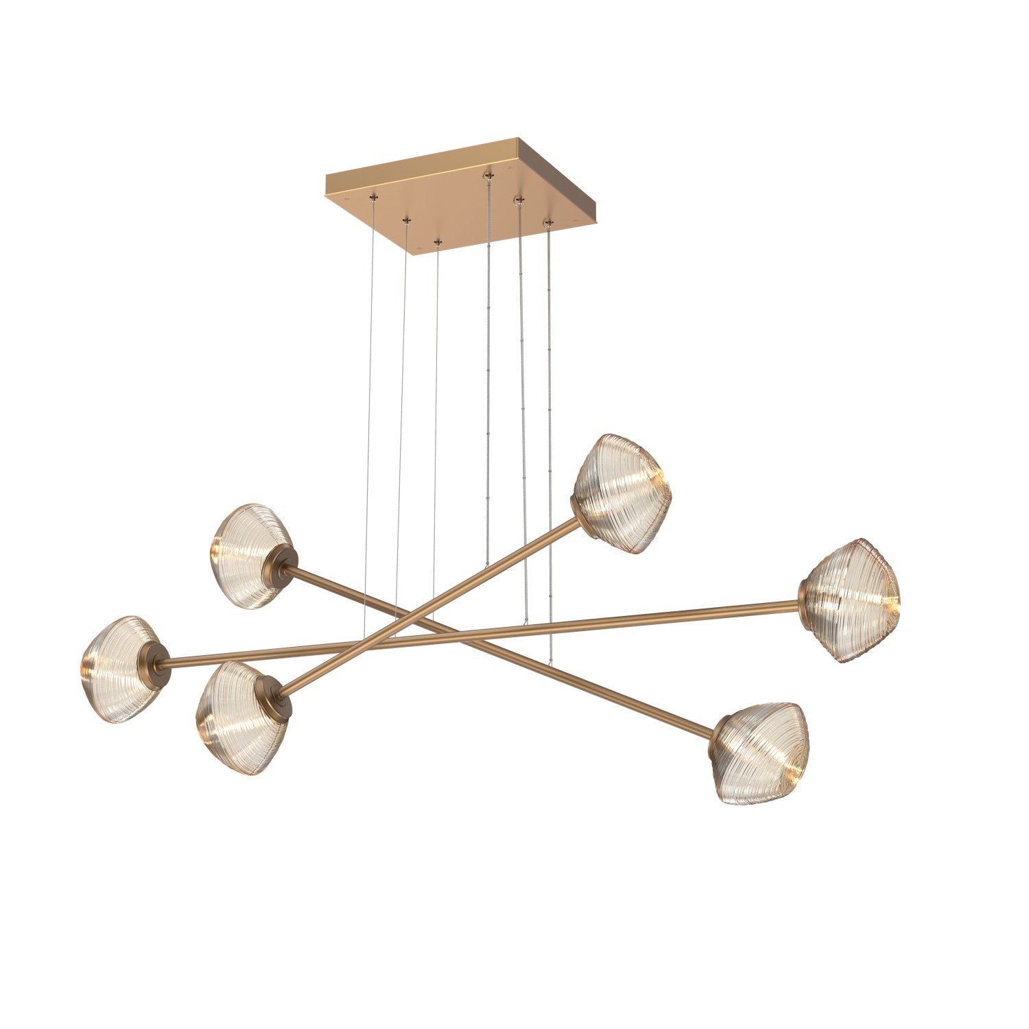 Hammerton Studio - PLB0089-M3-NB-A-CA1-L3 - LED Lantern - Mesa - Novel Brass