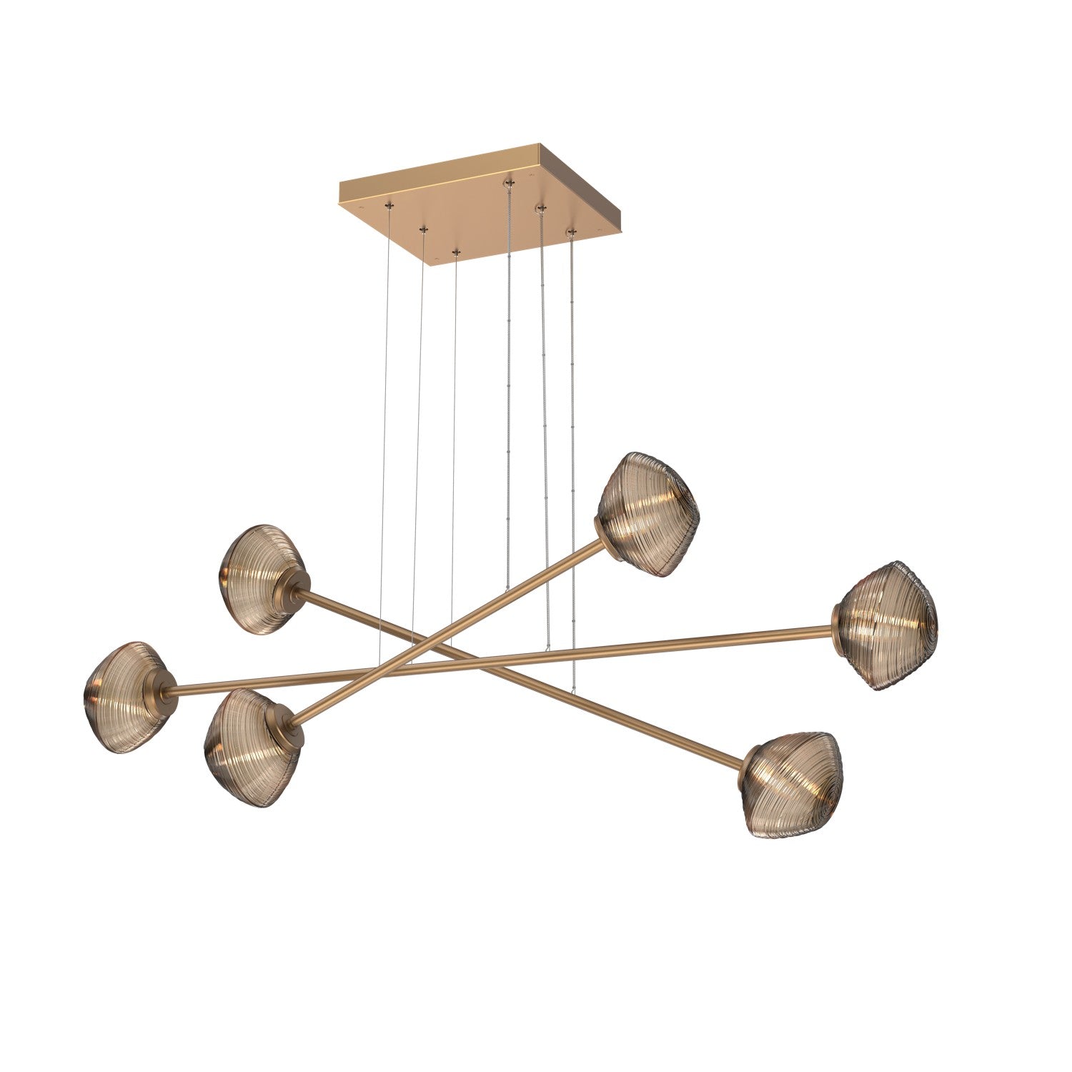 Hammerton Studio - PLB0089-M3-NB-B-CA1-L3 - LED Lantern - Mesa - Novel Brass