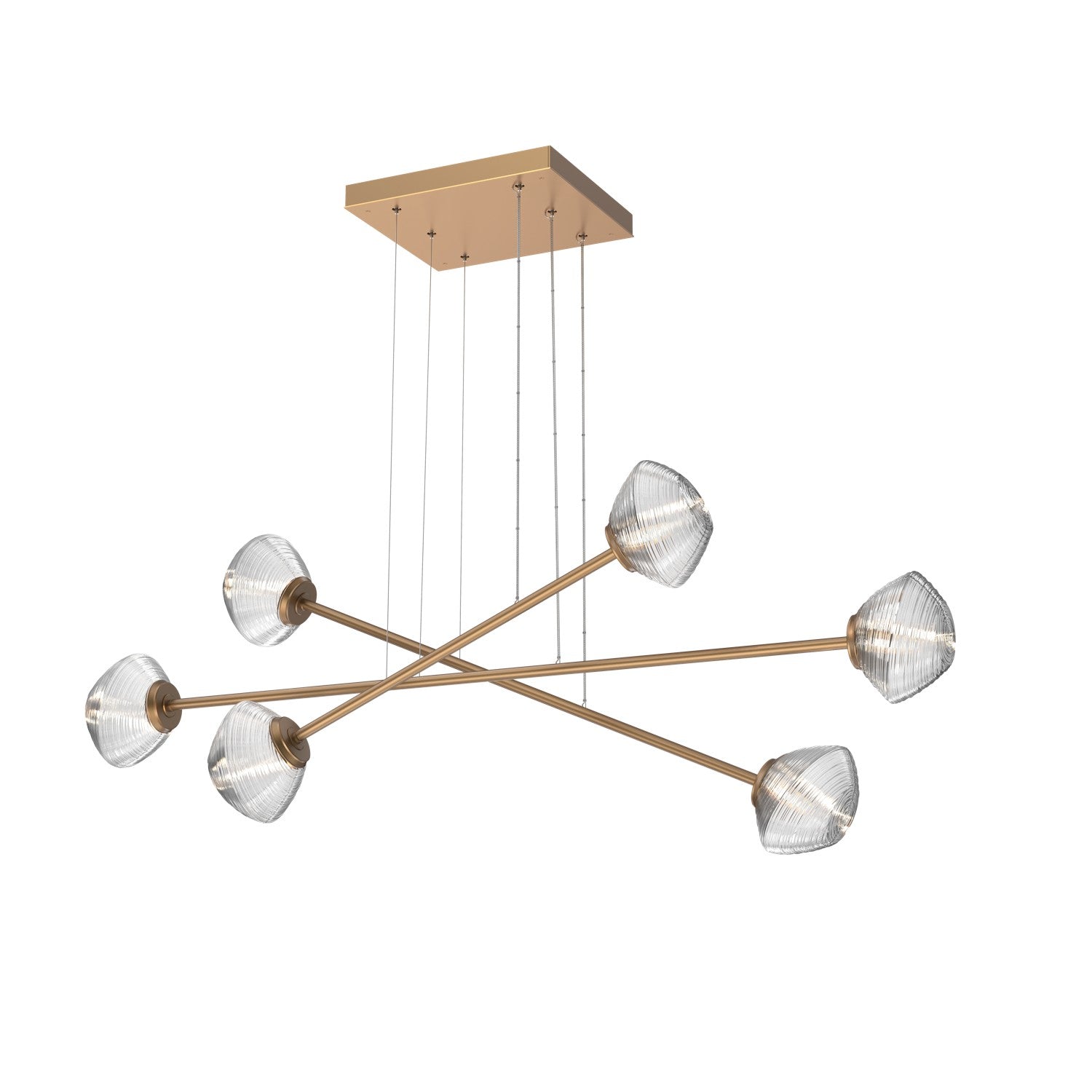 Hammerton Studio - PLB0089-M3-NB-C-CA1-L3 - LED Lantern - Mesa - Novel Brass