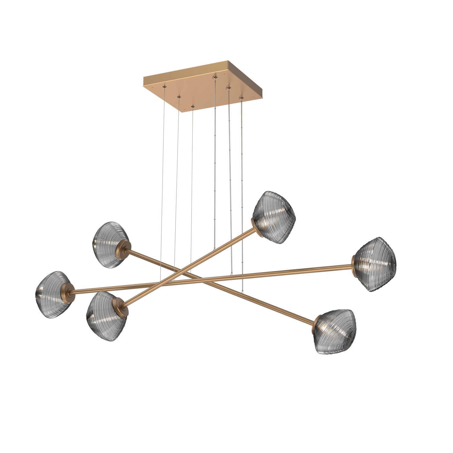 Hammerton Studio - PLB0089-M3-NB-S-CA1-L1 - LED Lantern - Mesa - Novel Brass