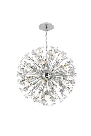 Elegant Lighting - 2550D32C - 18 Light Pendant - Vera - chrome