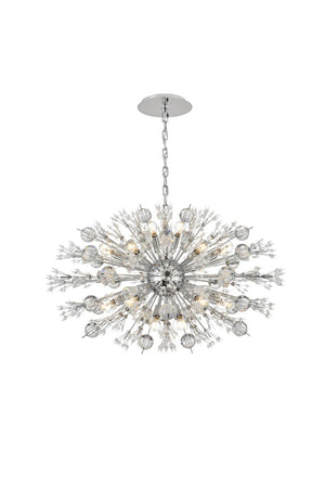 Elegant Lighting - 2550D36C - 24 Light Pendant - Vera - chrome