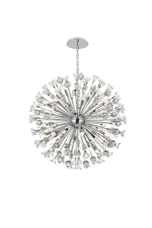 Elegant Lighting - 2550D38C - 24 Light Pendant - Vera - chrome