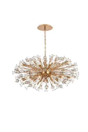 Elegant Lighting - 2550D48SG - 38 Light Pendant - Vera - gold