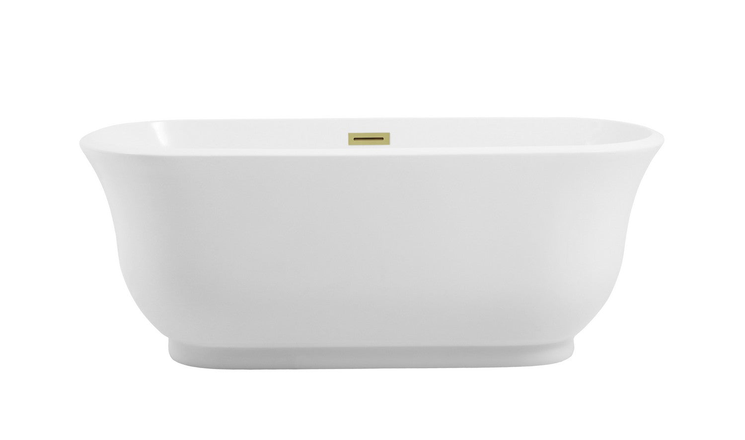 Elegant Lighting - BT10259GW-BGD - Soaking Bathtub - Coralie - Glossy White