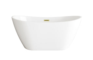 Elegant Lighting - BT10354GW-BGD - Soaking Bathtub - Ines - Glossy White