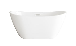 Elegant Lighting - BT10354GW-BNK - Soaking Bathtub - Ines - Glossy White