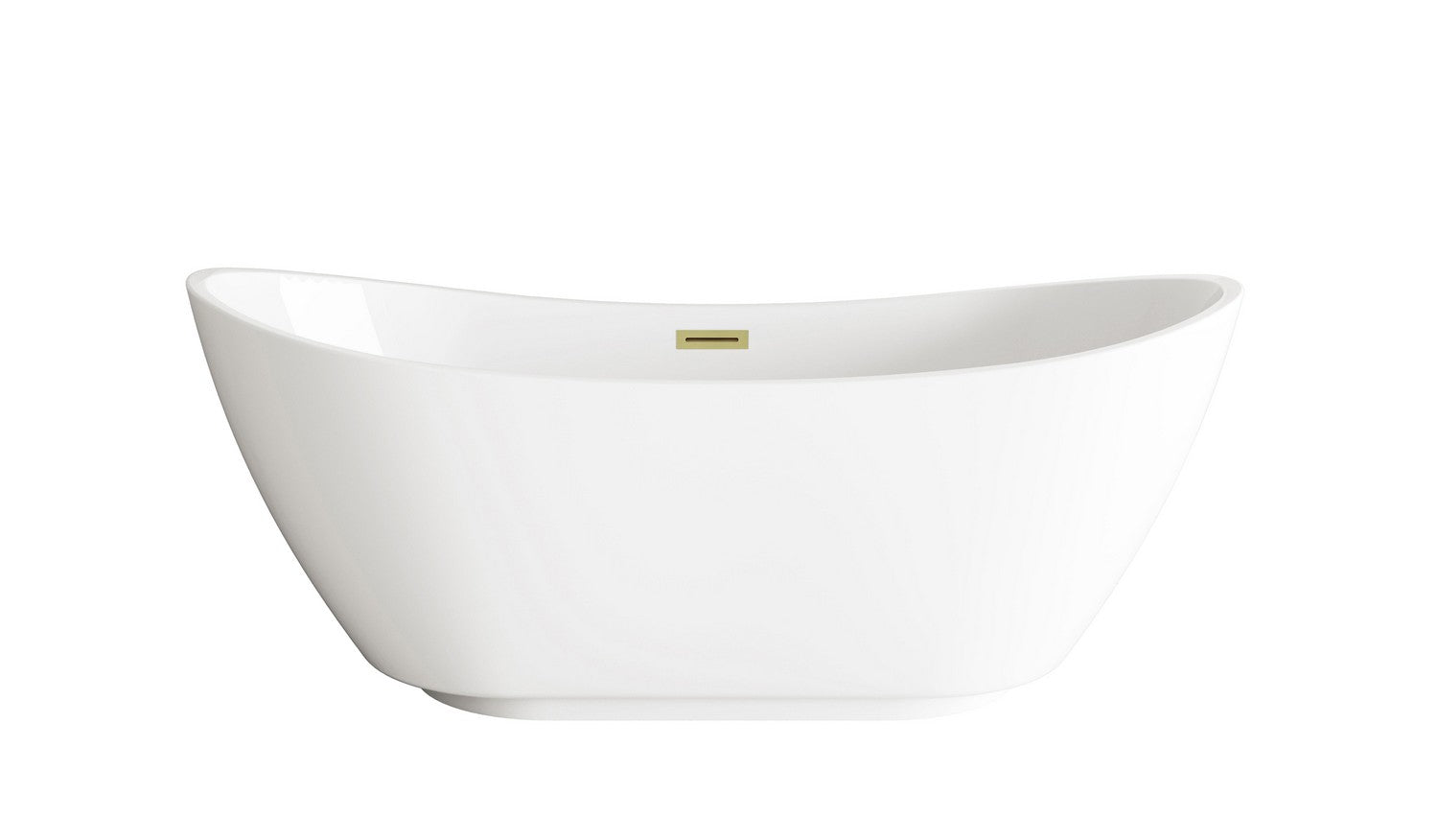 Elegant Lighting - BT10362GW-BGD - Soaking Bathtub - Ines - Glossy White