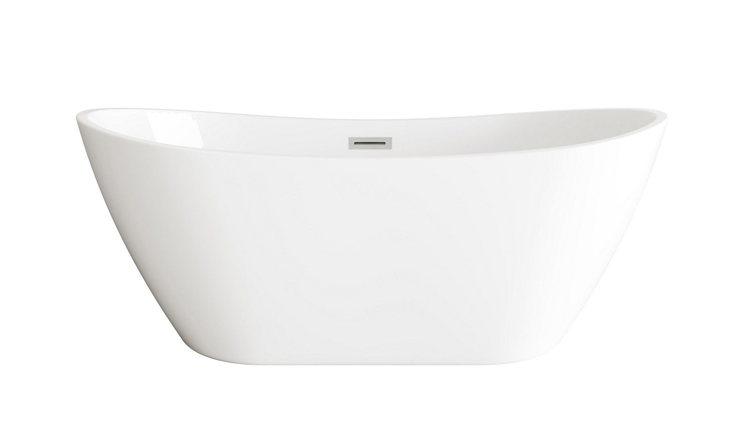 Elegant Lighting - BT10372GW-BNK - Soaking Bathtub - Ines - Glossy White