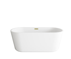 Elegant Lighting - BT10659GW-BGD - Soaking Bathtub - Odette - Glossy White