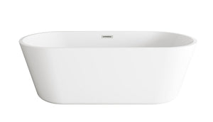 Elegant Lighting - BT10671GW-BNK - Soaking Bathtub - Odette - Glossy White