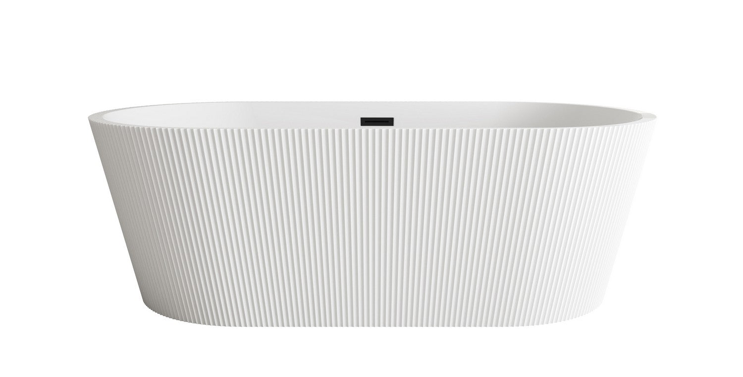 Elegant Lighting - BT30767GW-MBK - Bathtub - Bryant - Glossy White