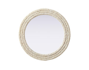 Elegant Lighting - MR4B30LN - Mirror - Marlowe - Linen White