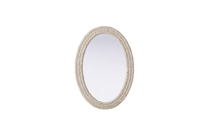 Elegant Lighting - MR4C3042LN - Mirror - Marlowe - Linen White