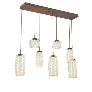Hammerton Studio - PLB0091-07-BB-A-C01-L3 - LED Linear Pendant - Vessel - Burnished Bronze