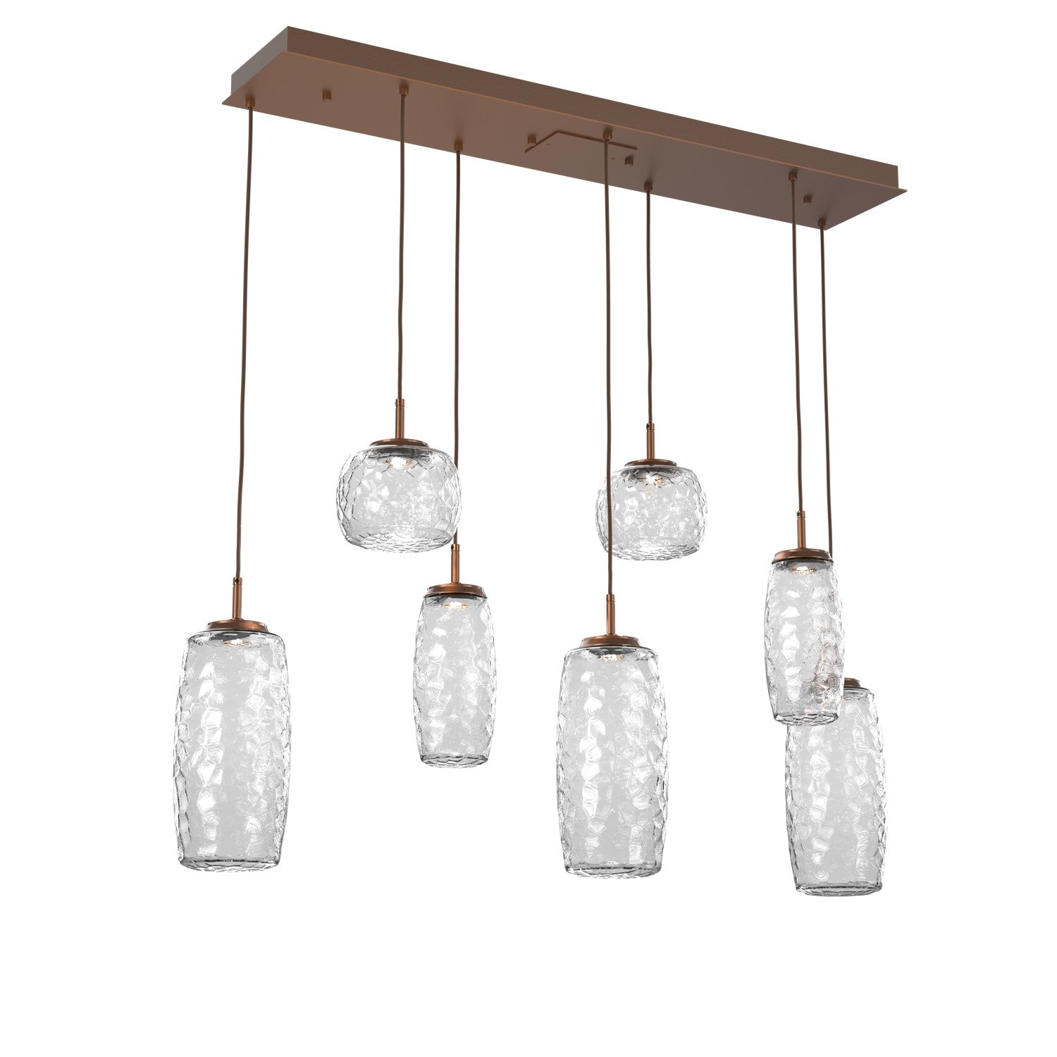 Hammerton Studio - PLB0091-07-BB-C-C01-L1 - LED Linear Pendant - Vessel - Burnished Bronze