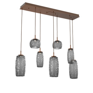 Hammerton Studio - PLB0091-07-BB-S-C01-L1 - LED Linear Pendant - Vessel - Burnished Bronze