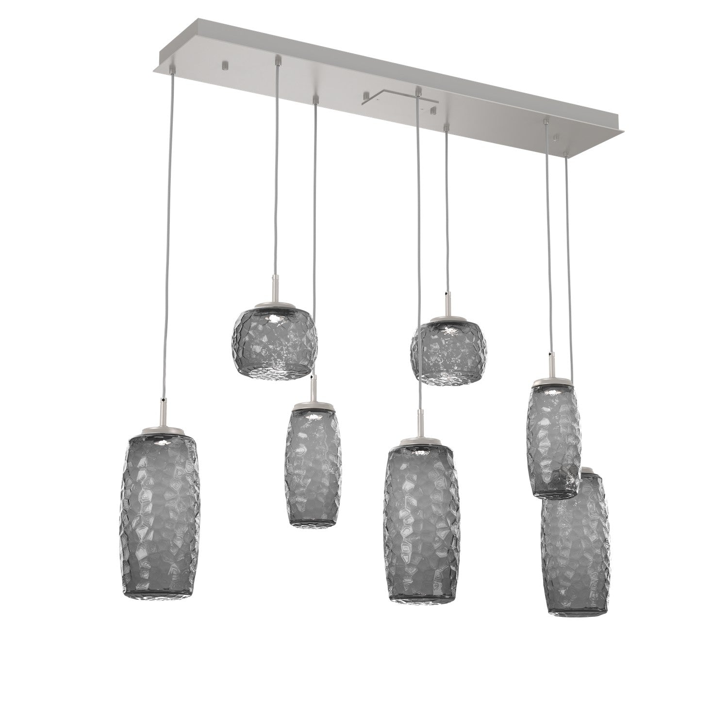 Hammerton Studio - PLB0091-07-BS-S-C01-L3 - LED Linear Pendant - Vessel - Beige Silver