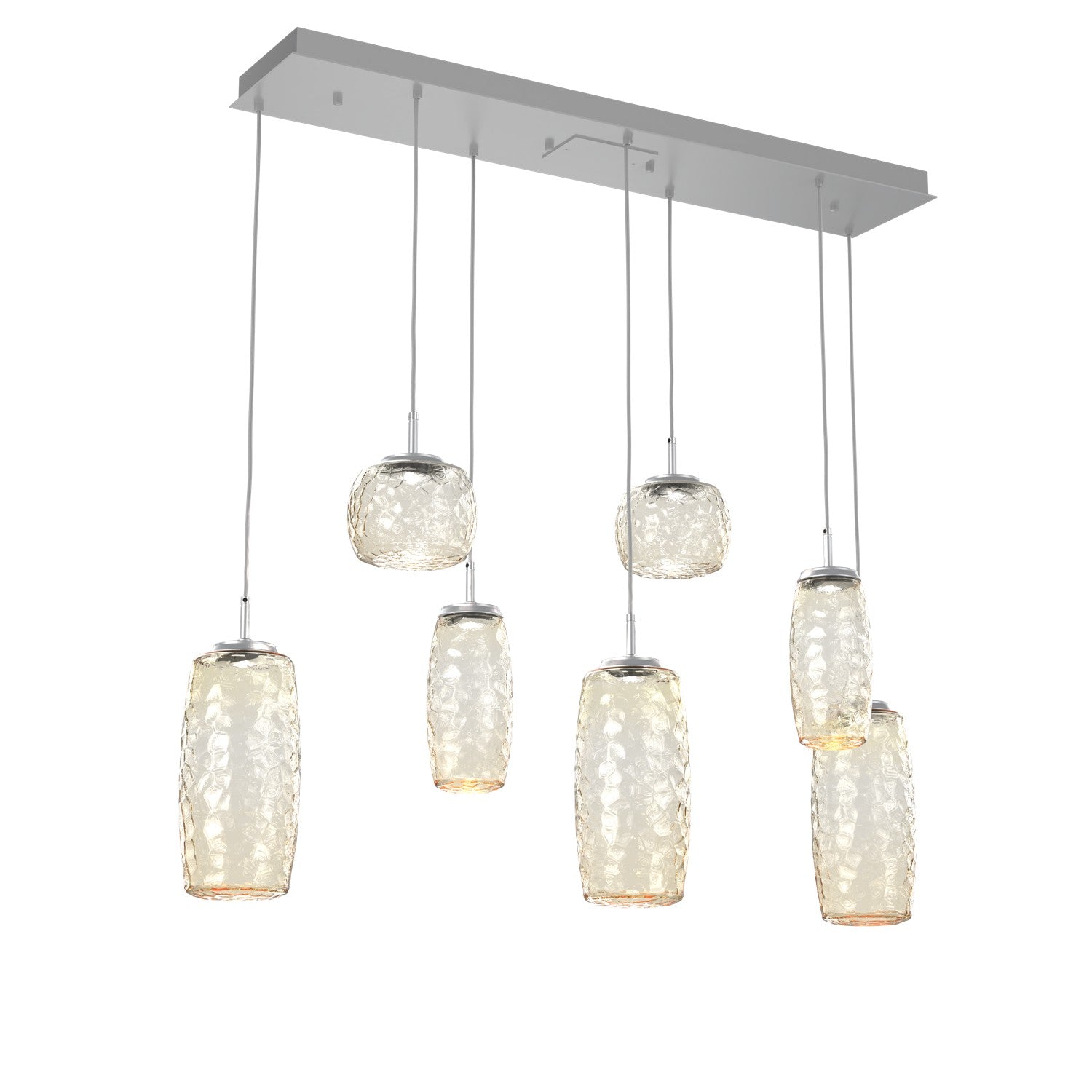 Hammerton Studio - PLB0091-07-CS-A-C01-L3 - LED Linear Pendant - Vessel - Classic Silver