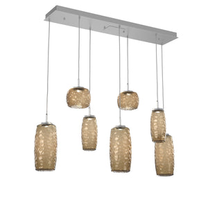 Hammerton Studio - PLB0091-07-CS-B-C01-L3 - LED Linear Pendant - Vessel - Classic Silver
