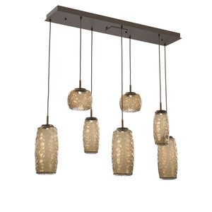 Hammerton Studio - PLB0091-07-FB-B-C01-L1 - LED Linear Pendant - Vessel - Flat Bronze