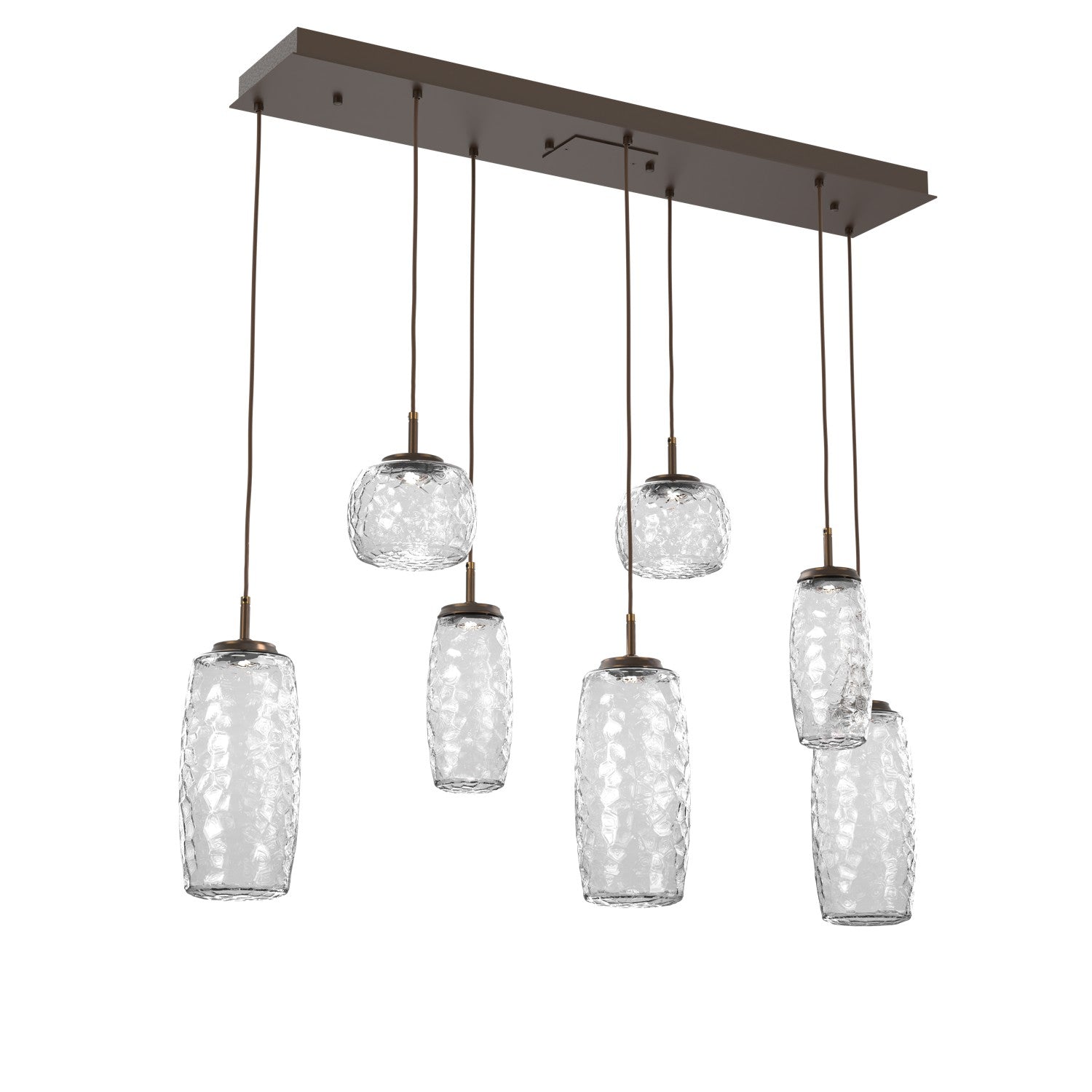 Hammerton Studio - PLB0091-07-FB-C-C01-L3 - LED Linear Pendant - Vessel - Flat Bronze