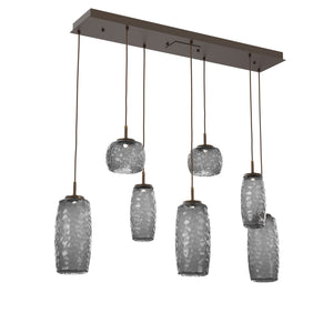 Hammerton Studio - PLB0091-07-FB-S-C01-L1 - LED Linear Pendant - Vessel - Flat Bronze