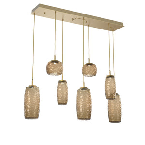 Hammerton Studio - PLB0091-07-GB-B-C01-L3 - LED Linear Pendant - Vessel - Gilded Brass