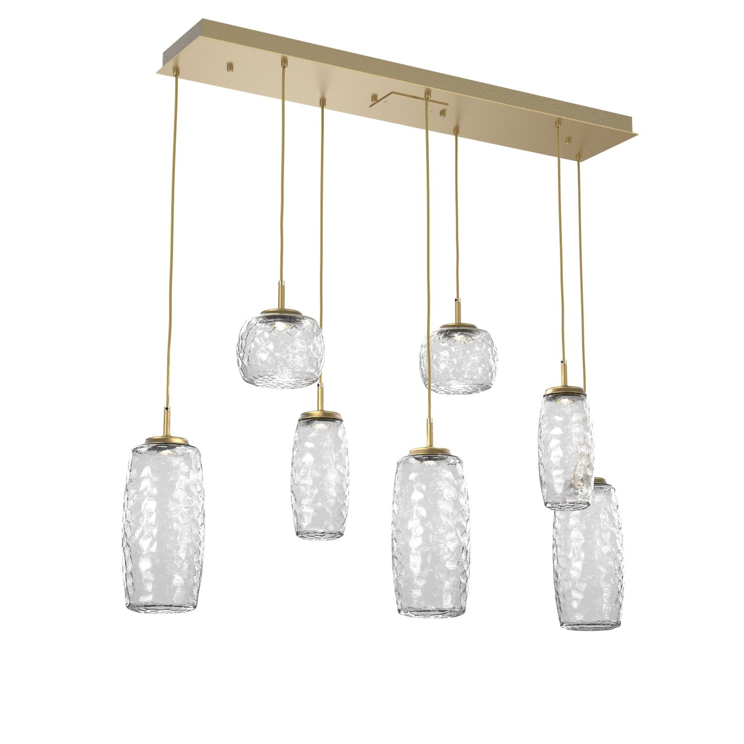 Hammerton Studio - PLB0091-07-GB-C-C01-L1 - LED Linear Pendant - Vessel - Gilded Brass