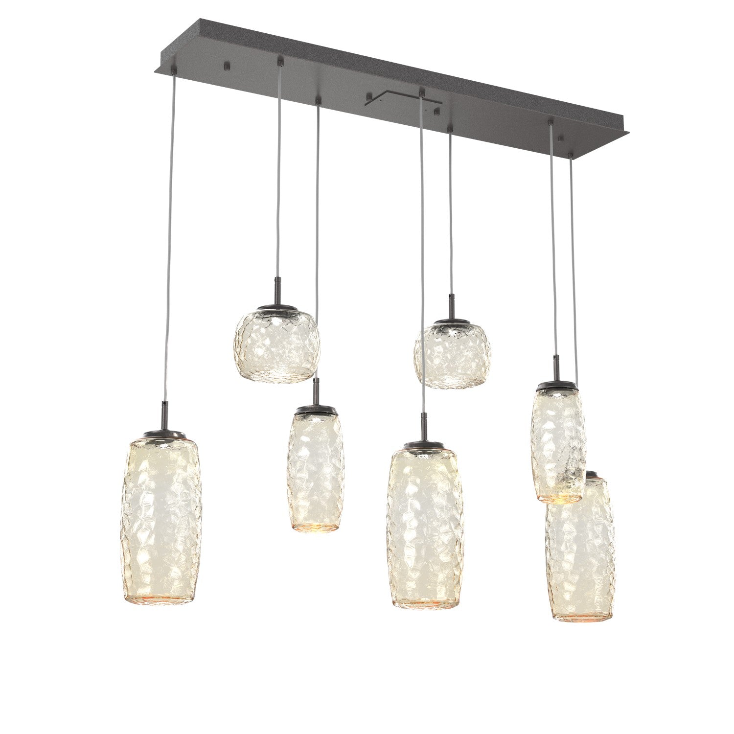 Hammerton Studio - PLB0091-07-GP-A-C01-L3 - LED Linear Pendant - Vessel - Graphite
