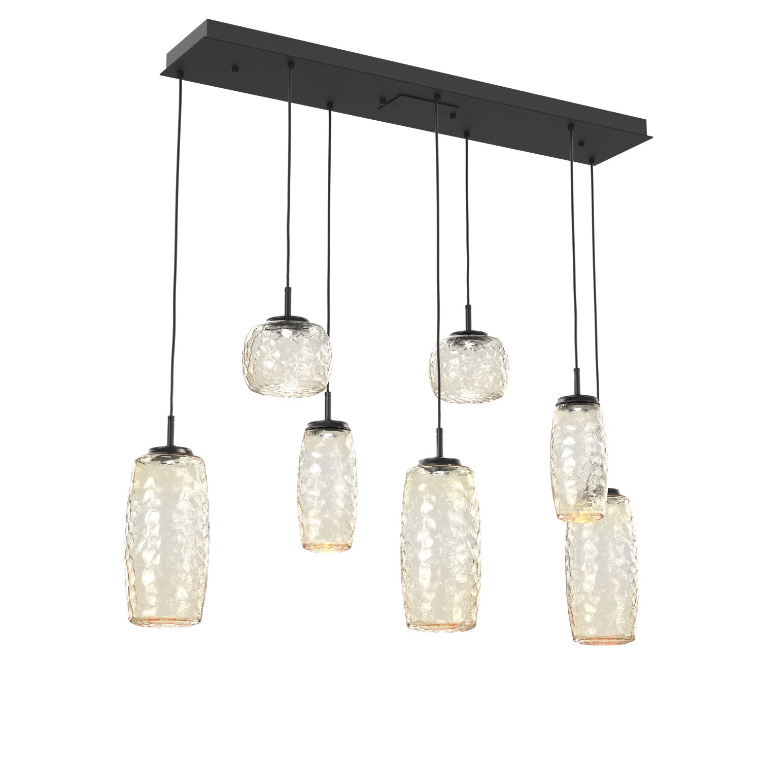 Hammerton Studio - PLB0091-07-MB-A-C01-L1 - LED Linear Pendant - Vessel - Matte Black