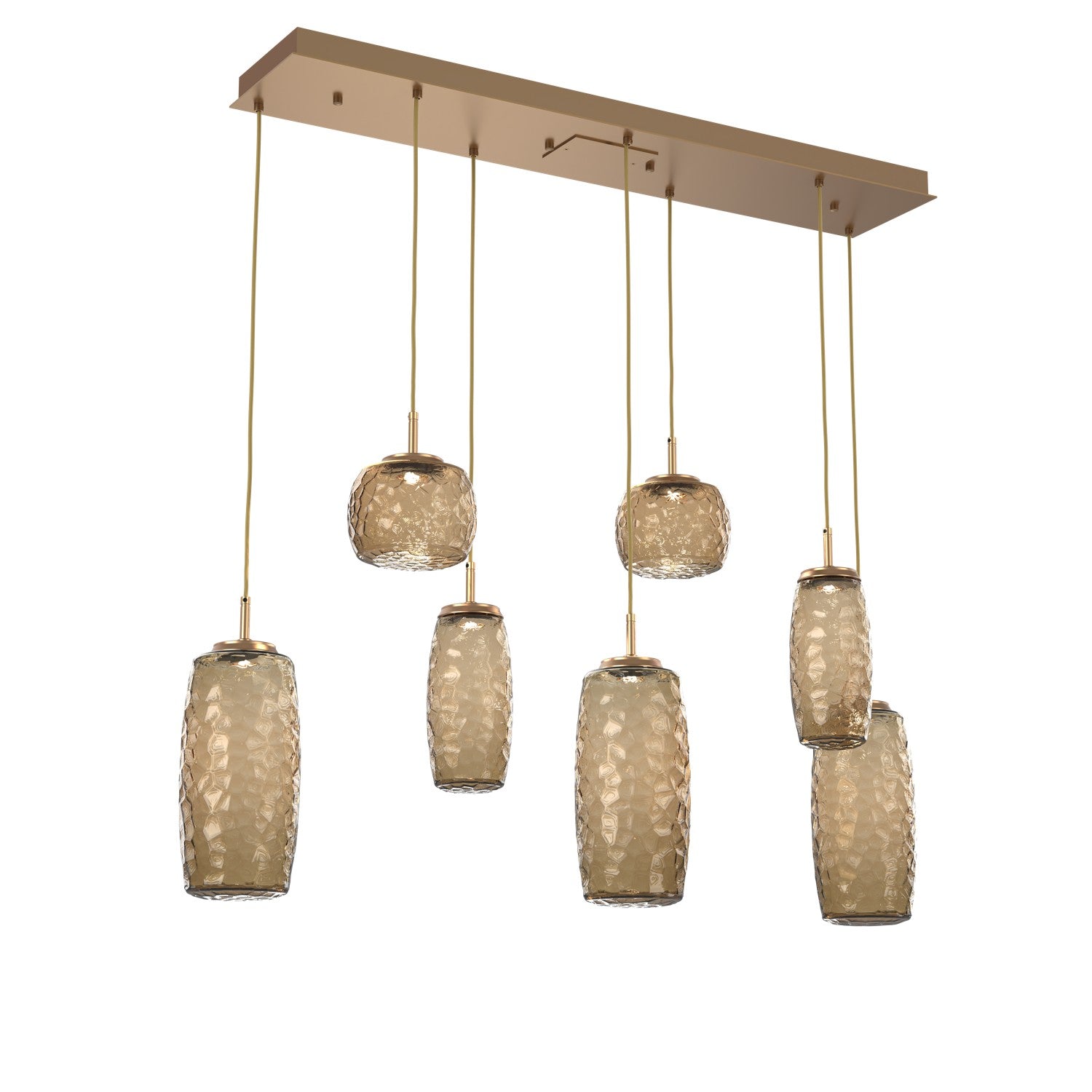 Hammerton Studio - PLB0091-07-NB-B-C01-L3 - LED Linear Pendant - Vessel - Novel Brass