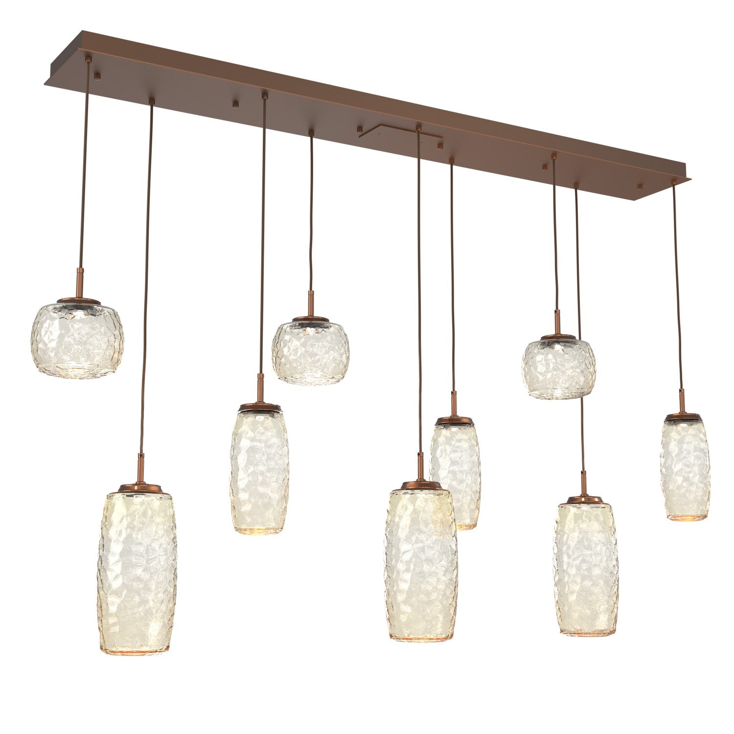 Hammerton Studio - PLB0091-09-BB-A-C01-L3 - LED Linear Pendant - Vessel - Burnished Bronze