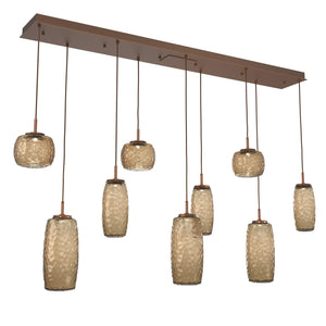 Hammerton Studio - PLB0091-09-BB-B-C01-L1 - LED Linear Pendant - Vessel - Burnished Bronze