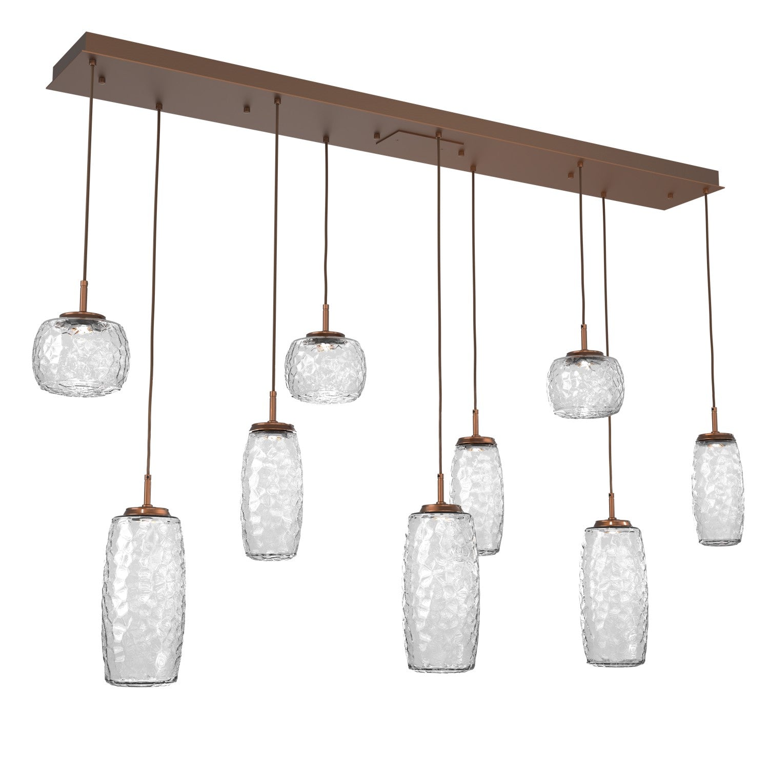 Hammerton Studio - PLB0091-09-BB-C-C01-L3 - LED Linear Pendant - Vessel - Burnished Bronze