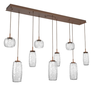 Hammerton Studio - PLB0091-09-BB-C-C01-L3 - LED Linear Pendant - Vessel - Burnished Bronze