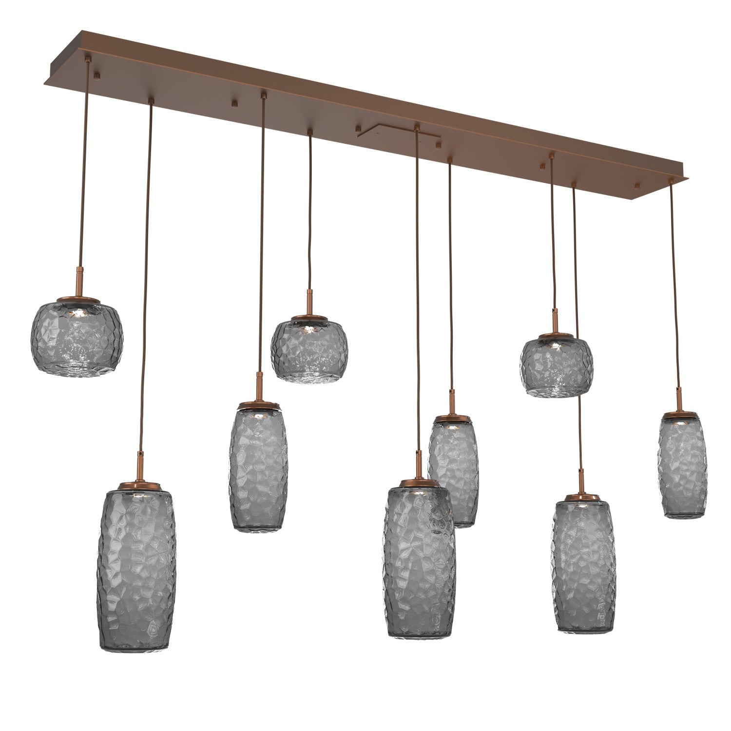 Hammerton Studio - PLB0091-09-BB-S-C01-L1 - LED Linear Pendant - Vessel - Burnished Bronze
