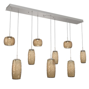 Hammerton Studio - PLB0091-09-BS-B-C01-L3 - LED Linear Pendant - Vessel - Beige Silver