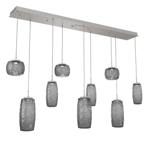 Hammerton Studio - PLB0091-09-BS-S-C01-L3 - LED Linear Pendant - Vessel - Beige Silver