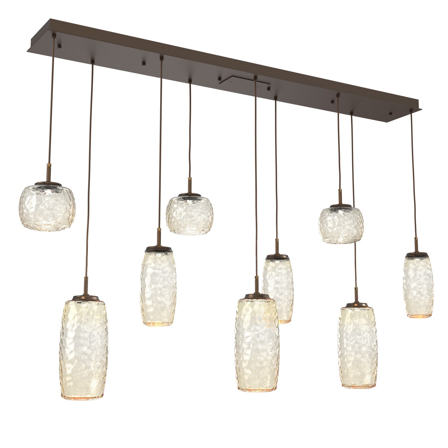 Hammerton Studio - PLB0091-09-FB-A-C01-L3 - LED Linear Pendant - Vessel - Flat Bronze