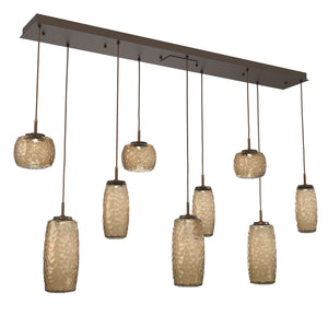 Hammerton Studio - PLB0091-09-FB-B-C01-L1 - LED Linear Pendant - Vessel - Flat Bronze